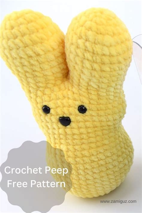 Crochet Easter Peep Bunny Free Crochet Pattern Artofit