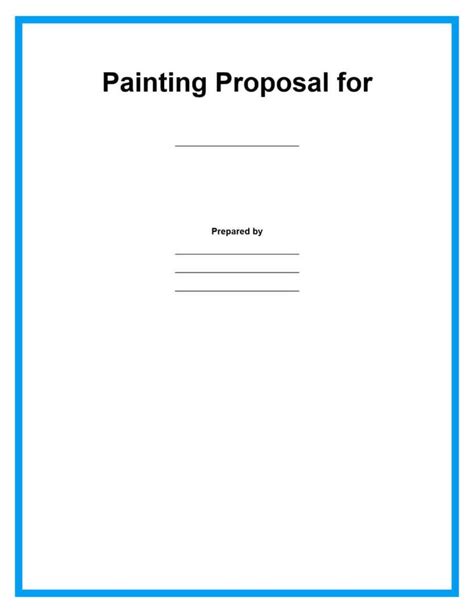 Painting Proposal Template