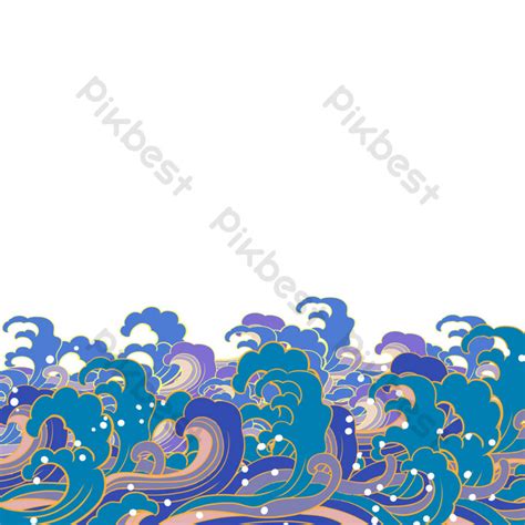 Chinese Wave Pattern PNG Images | PSD Free Download - Pikbest