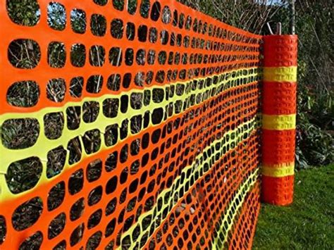 50m Yellow Barrier Fencing Plastic Fence Mesh Netting Roll Building