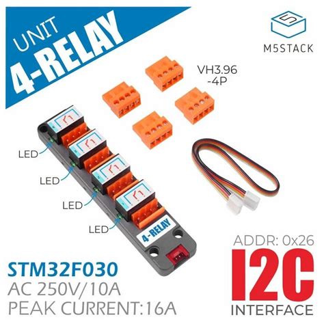 M5Stack Module 4 Relais I2C Grove