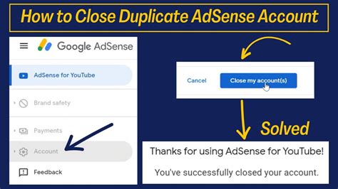 How To Close Duplicate AdSense Account You Already Have An Existing