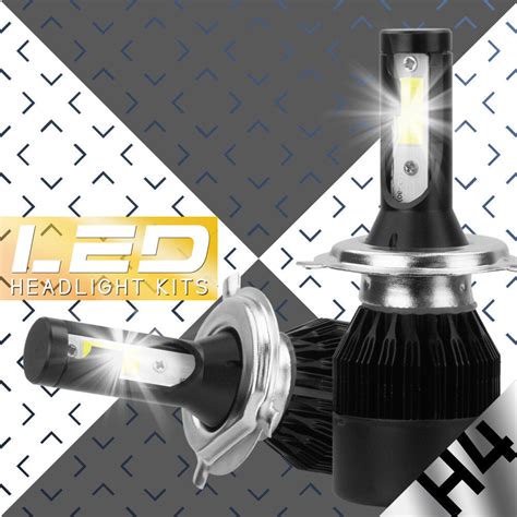 488w Pair H4 9003 Hb2 48800lm Led Headlight Kit Beam Bulb 6000k White