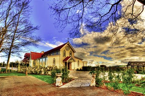 New Zealand Napierold Church Restaurant Hdr Creme