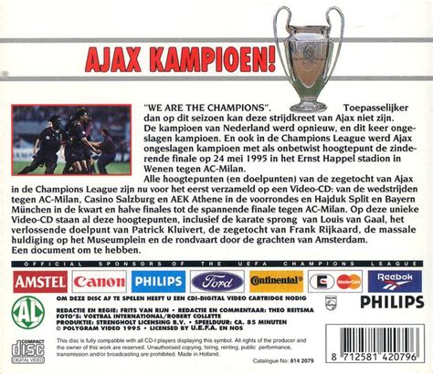 Ajax kampioen! - UEFA Champions League 1995 - VCD video CD - Catawiki