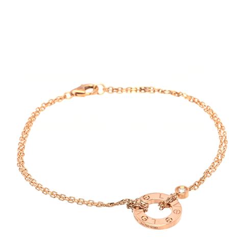 CARTIER 18K Pink Gold Diamond LOVE Bracelet 1076940 | FASHIONPHILE