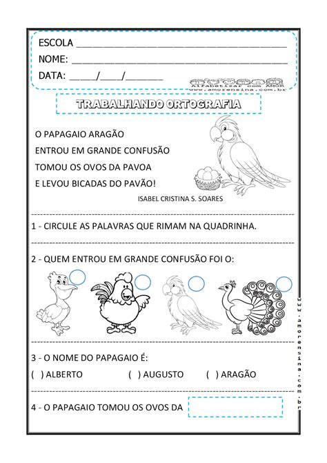 Como Se Separa A Palavra Papagaio - 5