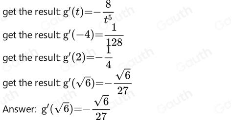 Solved Using The Definition Calculate The Derivative Of The Function