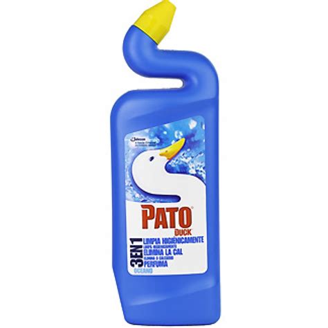 Pato Wc Desinfectante En Azul Oceano Botella Ml