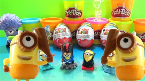 Minions Kinder Surprise Eggs Minion Clapper Caveman Minion Stuart