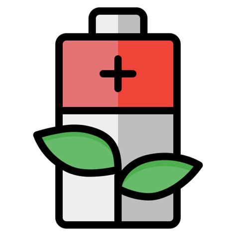 Eco Battery Generic Outline Color Icon