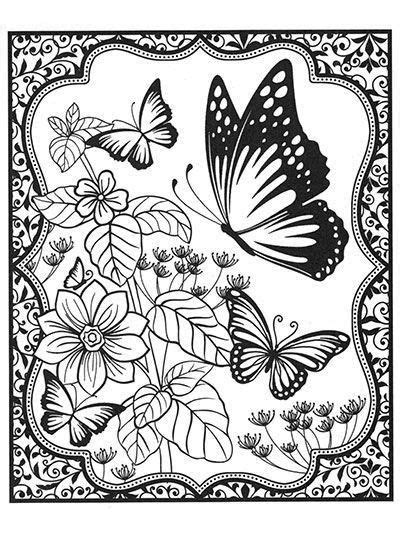 Pin By Miranda Batt On Coloring Pages Butterfly Coloring Page Love