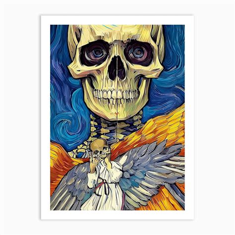 Angel Of Death 1 Art Print by 1xMerch - Fy