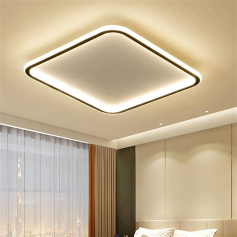 Mikeru 3000K Contemporary Ceiling Light 40CM LED Square Ceiling