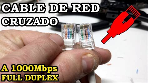 Como Hacer Un Cable De Red Cruzado A 1000Mbps Crossover 1Gbps Gigabit