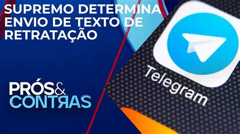 Moraes Determina Que Telegram Envie Nova Mensagem Aos Usu Rios Pr S E