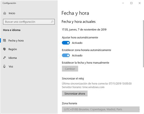 Configurar La Fecha Y Hora En Windows Ndice Tutoriales