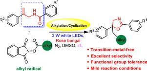 Visible Light Promoted Radical Alkylation Cyclization Of Allylic Amide