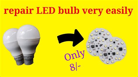 Repair Led Bulb Very Easily How To Repair Led Bulb Led Bulb