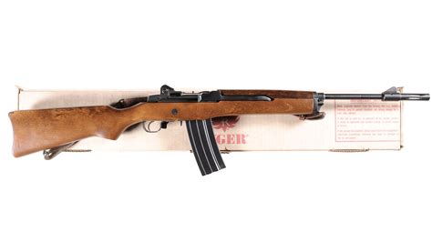 Ruger Mini 14 Semi Automatic Rifle With Box Barnebys