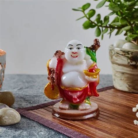 Glossy Polyresin Small Laughing Buddha Statues, For Home at Rs 100 in ...