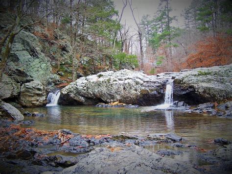 Little Missouri Falls Near Mena Arkansas Circa 2007 Mena Arkansas