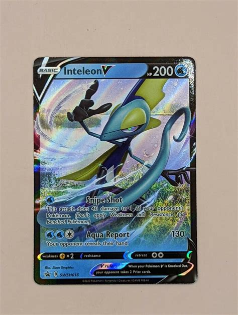 Pokémon TCG Inteleon V Black Star Promo SWSH016 Holo Promo Sword and