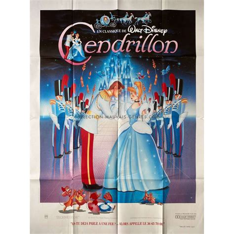 CINDERELLA French Movie Poster - 47x63 in. - 1950/R1980