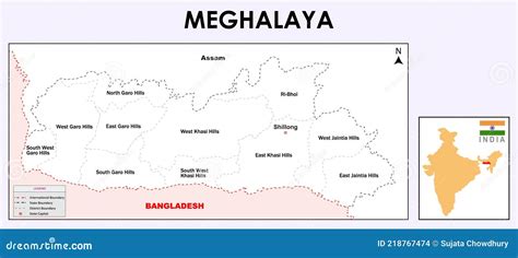 Meghalaya Political Map