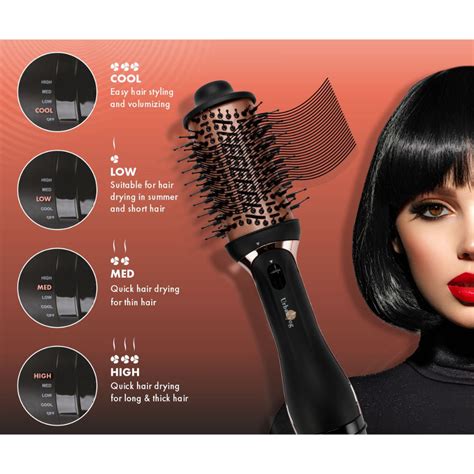 Buy Urbanyog Hair Dryer And Volumizer Hot Air In Styling Brush Rose Gold Online