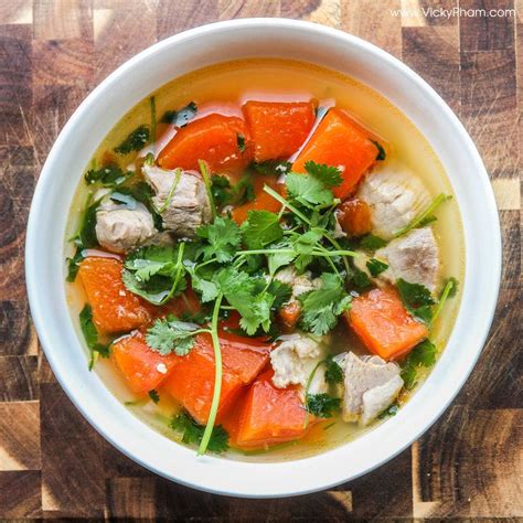 Vietnamese Pork Spare Rib Soup With Potatoes Carrots And Cauliflower Canh Suon Khoai Tay Ca