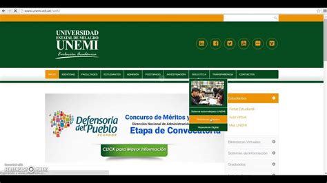 Campus Virtual Unemi Acceso Y Funcionalidades Tutorial Completa