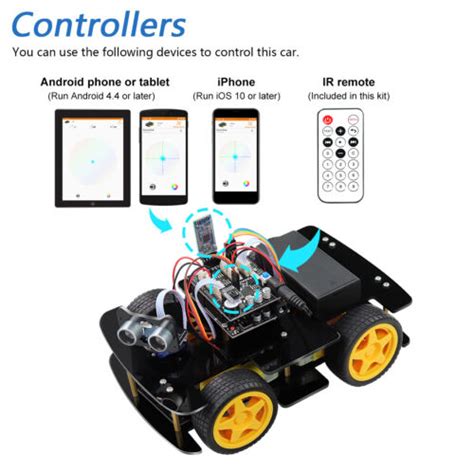 Freenove Wd Car Kit With Remote Compatible With Arduino Ide