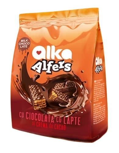 Alka Alfers Napolitane Cu Crema De Cacao Glazurate Cu Ciocolata