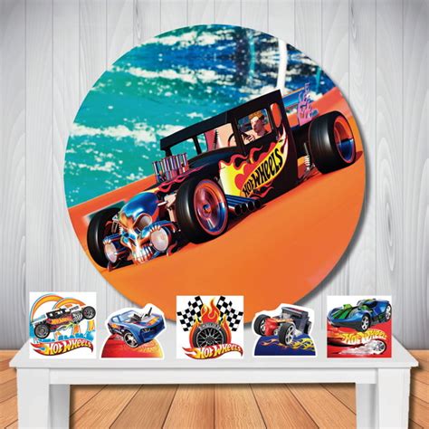 Kit Cenário Hot Wheels Painel Redondo e Display de Mesa Elo7