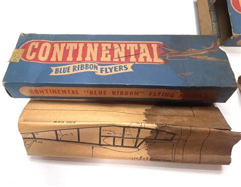 Lot Of 4 Continental Blue Ribbon Flyers 2 Piper Club 2 Aeroncas Balsa Wood Kits Ebay