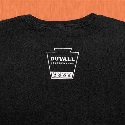 Black T-Shirt • 100% Cotton • Duvall Leather