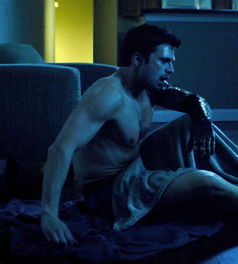 Sebastian Stan Shirtless Winter Soldier