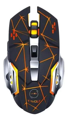 Mouse para jogos sem fio Lagom t Wolf 13 Mouse óptico Bluetooth sem fio