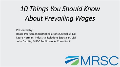 PDF 10 Things You Should Know About Prevailing Wages DOKUMEN TIPS