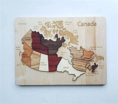 Wooden map puzzle - United states map - continent maps - country map ...