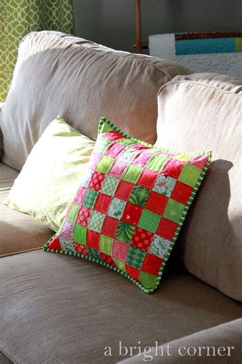 A Christmas Patchwork Pillow Christmas Patchwork Pillows Patchwork