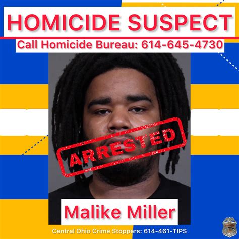 Columbus Division Of Police On Twitter Update Malike Miller Was