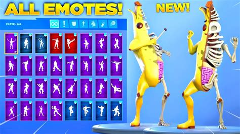 New Peely Bone Skin Showcase With All Fortnite Dances And Emotes Free