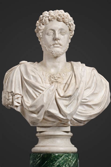 Marcus Aurelius Is The Subject Of This Larger Than Life Marble Portrait Bust He Is Perfectly