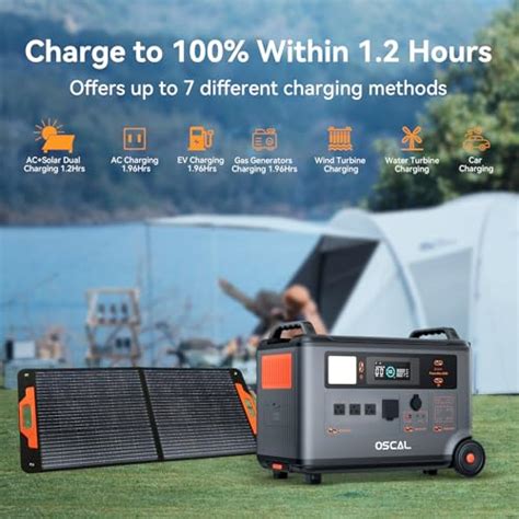 Oscal Powermax 3600surge 6000w Portable Power Station 3600wh Lifepo4 Expandable Solar