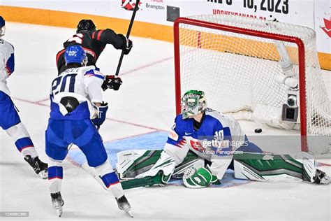 Connor Bedard Of Team Canada Scores The Game Winning Goal On Adam