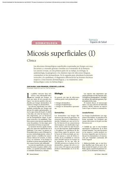 Micosis Superficiales Patricia Flores Udocz