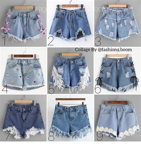 Denim Shorts With Holes And Laces Diy Fashion