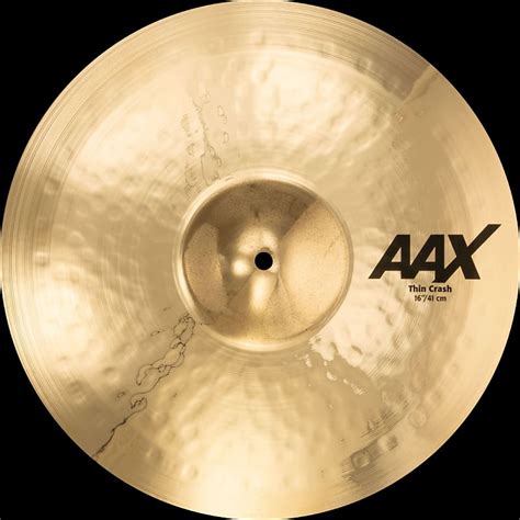 Sabian AAX 16 Thin Crash Brilliant Finish Reverb UK